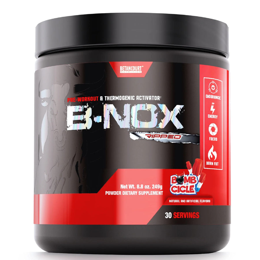 Betancourt B-Nox Ripped Pre-Workout Thermogenic Activator Pre-Workout Betancourt Nutrition Size: 30 Servings Flavor: Bombsicle