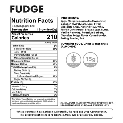 #nutrition facts_8 Packs / Fudge