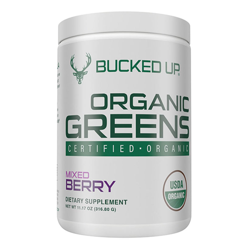Bucked Up Organic Greens Supplement Mixed Berry