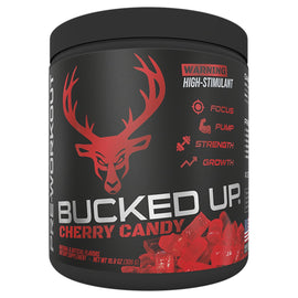 Bucked Up Pre Workout Candy Pre-Workout Bucked Up Size: 30 Servings Flavor: Bucked Up - Cherry Hard Candy