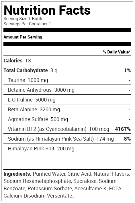 Get Raw Nutrition CBUM Essential Pump RTD RTD Get Raw Nutrition Size: 12 Bottles Flavor: Fruit Punch, Rainbow Sherbet