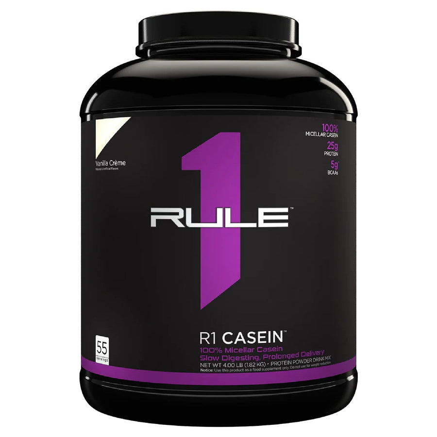 R1 Casein Protein Rule One Size: 4.1 Lbs. Flavor: Vanilla Creme