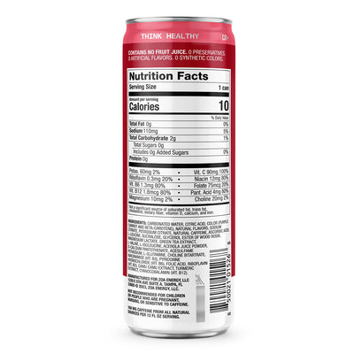 #nutrition facts_12 Cans / Cherry Limeade