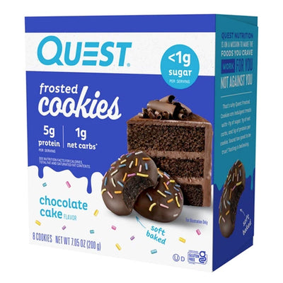 Quest Frosted Cookies Healthy Snacks Quest Nutrition Size: 8 Cookies Flavor: Chocolate Cake