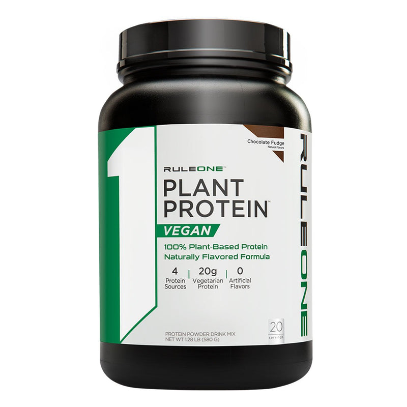 R1 Plant Protein Protein Rule One Size: 20 Servings Flavor: Chocolate Fudge, Frozen Banana, Vanilla Creme