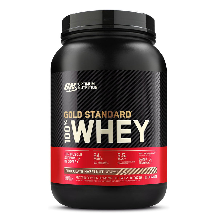 Gold Standard 100% Whey Protein Optimum Nutrition Size: 2 Lbs Flavor: Chocolate Hazelnut