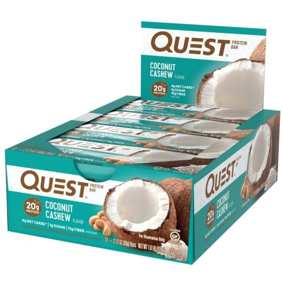 Quest Protein Bars Healthy Snacks Quest Nutrition Size: 12 Bars Flavor: Coconut Cashew