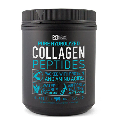 Collagen Peptides Collagen Sports Research Size: 41 Servings - Unflavored, 20 On the Go Packets