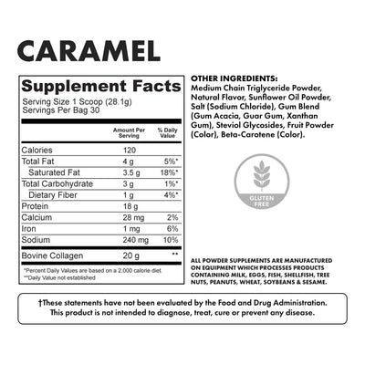 #nutrition facts_ 30 Servings / Caramel