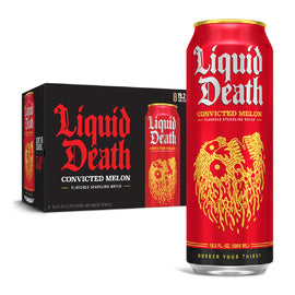 Liquid Death Flavored Sparkling Water Liquid Death Size: 12 Pack Flavor: Convicted Melon