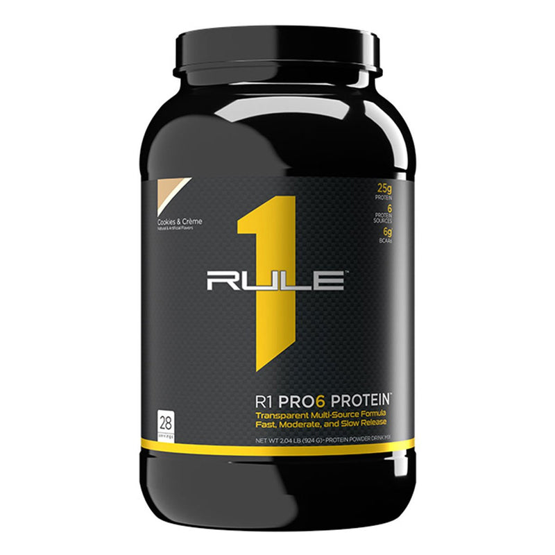 Rule One R1 Pro6 Protein Powder Supplement Cookies and Cream