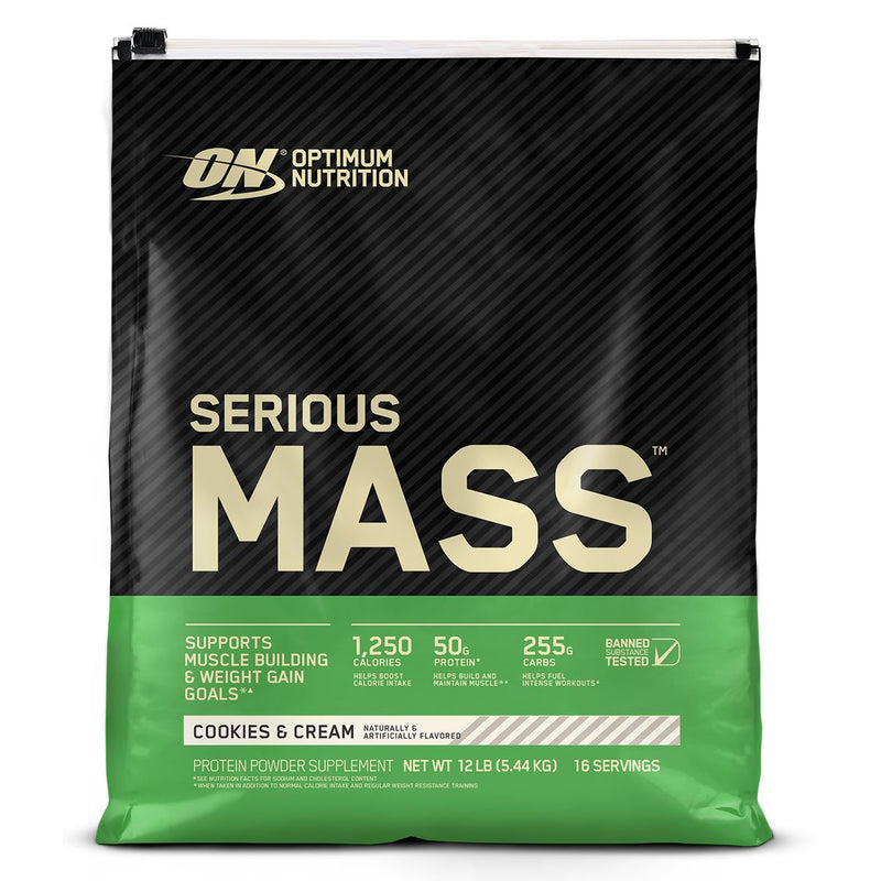 ON Optimum Nutrition Serious Mass Weight Gainer Protein Cookies and Cream