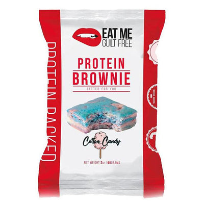 Guilt Free Protein Brownies Healthy Snacks Eat Me Guilt Free Size: 12 Brownies Flavor: Original Chocolate, Birthday Cake, Chocolate Peanut Butter Bliss, Vanilla Blondie, Tuxedo Brownie, Cotton Candy, Rosè All Day, Galaxy Chocolate Brownie, Red Velvet, Pis