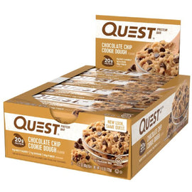 Quest Protein Bars Healthy Snacks Quest Nutrition Size: 12 Bars Flavor: Chocolate Chip Cookie Dough
