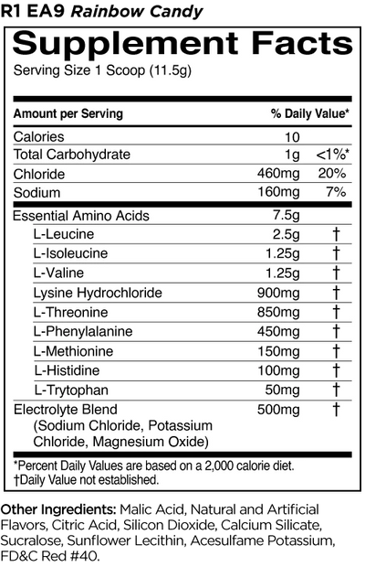 #nutrition facts_30 Servings / Rainbow Candy