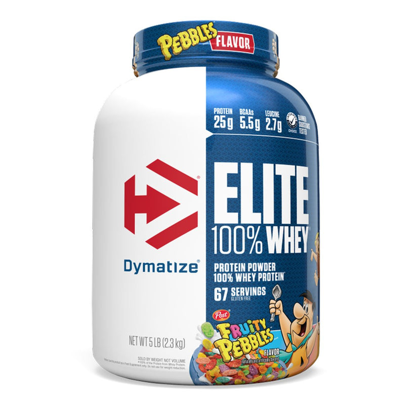 Dymatize Elite 100% Whey Protein Powder Supplement Fruity Pebbles Cereal