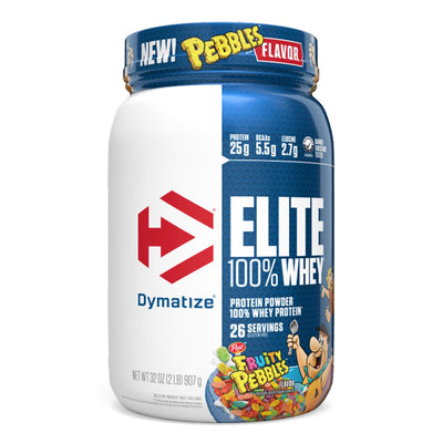 Dymatize Elite 100% Whey Protein Powder Supplement  Post Fruity Pebbles Cereal Flavor