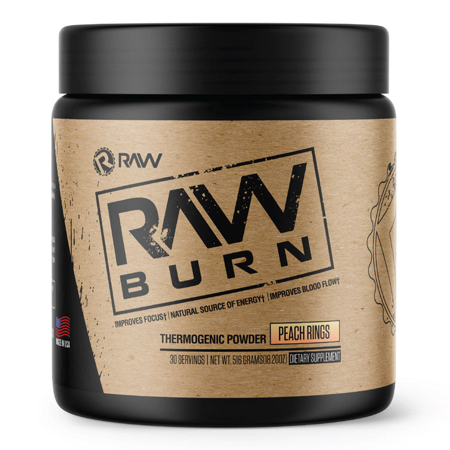 Get Raw Nutrition Raw Burn Vitamins & Supplements Get Raw Nutrition Size: 30 Servings Flavor: Peach Rings, Sweet Citrus