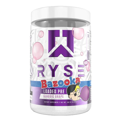 BAZOOKA® x RYSE Loaded Pre Workout Pre-Workout RYSE Size: 30 Scoops Flavor: Bazooka™ Grape