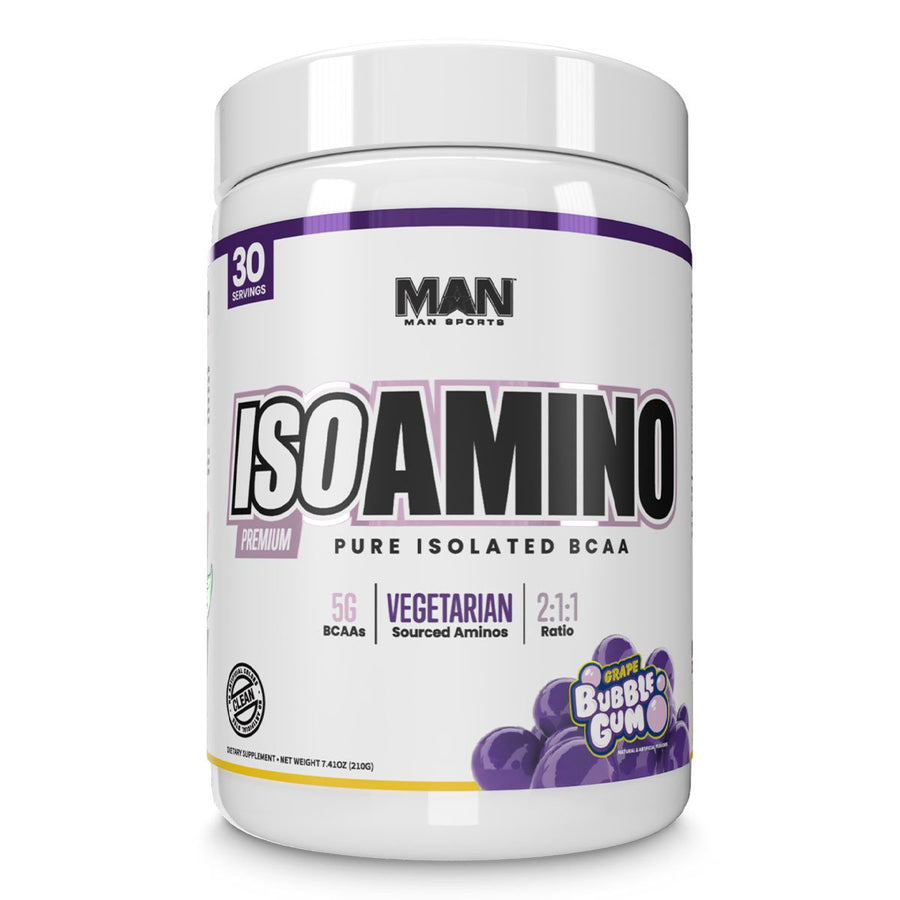 ISO-Amino Aminos MAN Size: 30 Servings Flavor: Grape Bubble Gum