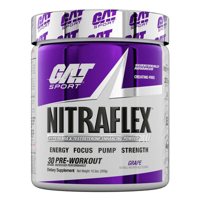 GAT Sport Nitraflex Pre Workout Powder Grape