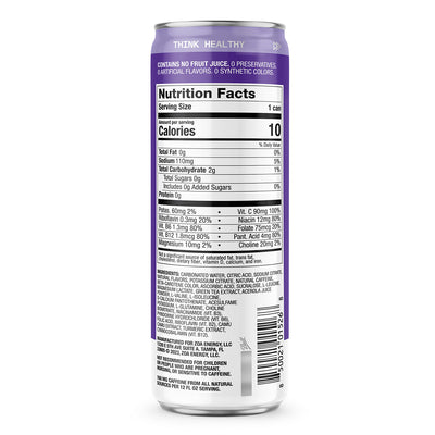 #nutrition facts_12 Cans / Frosted Grape