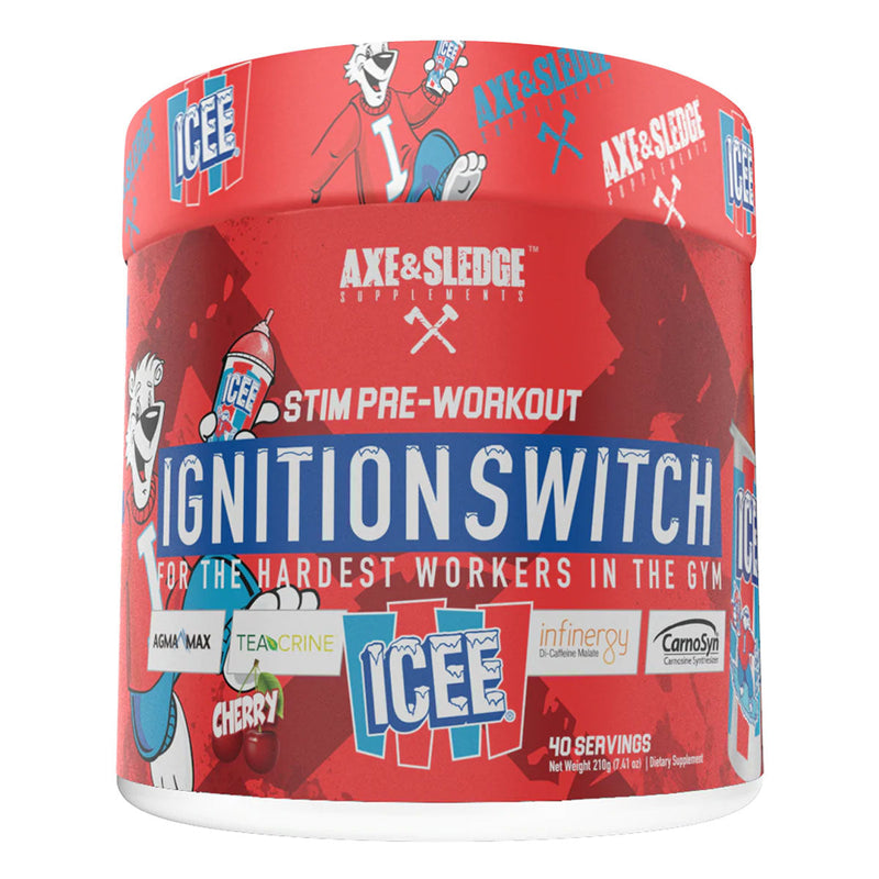 Ignition Switch Pre Workout Pre-Workout Axe & Sledge Size: 40 Servings Flavor: ICEE® Cherry