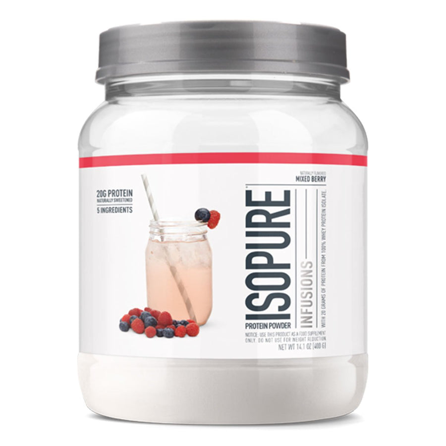 Isopure Infusions Protein Protein ISOPURE Size: 16 Servings (14.1 oz) Flavor: Citrus Lemonade, Mixed Berry, Tropical Punch, Mango Lime