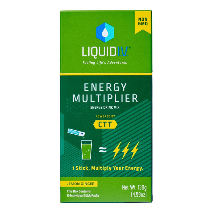 Liquid IV Energy Plus Hydration Multiplier Packets Lemon Ginger 