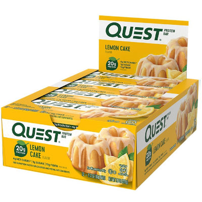Quest Protein Bars Healthy Snacks Quest Nutrition Size: 12 Bars Flavor: Lemon Cake (BRAND NEW)