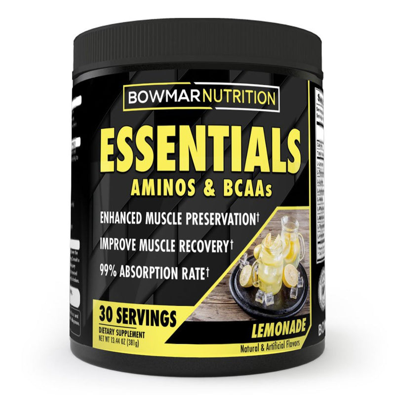 Bowmar Nutrition Essentials Aminos and BCAAs Supplement Powder by Sarah Bowmar Lemonade
