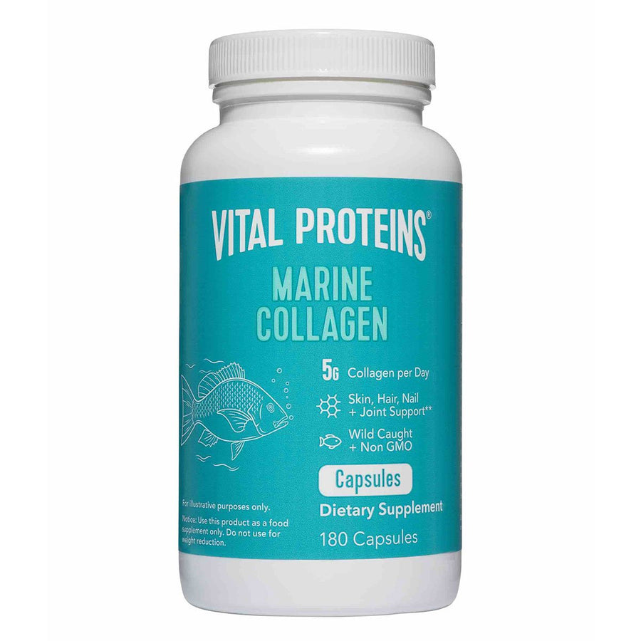 Vital Marine Collagen Collagen Vital Proteins Size: 180 Capsules Flavor: Unflavored