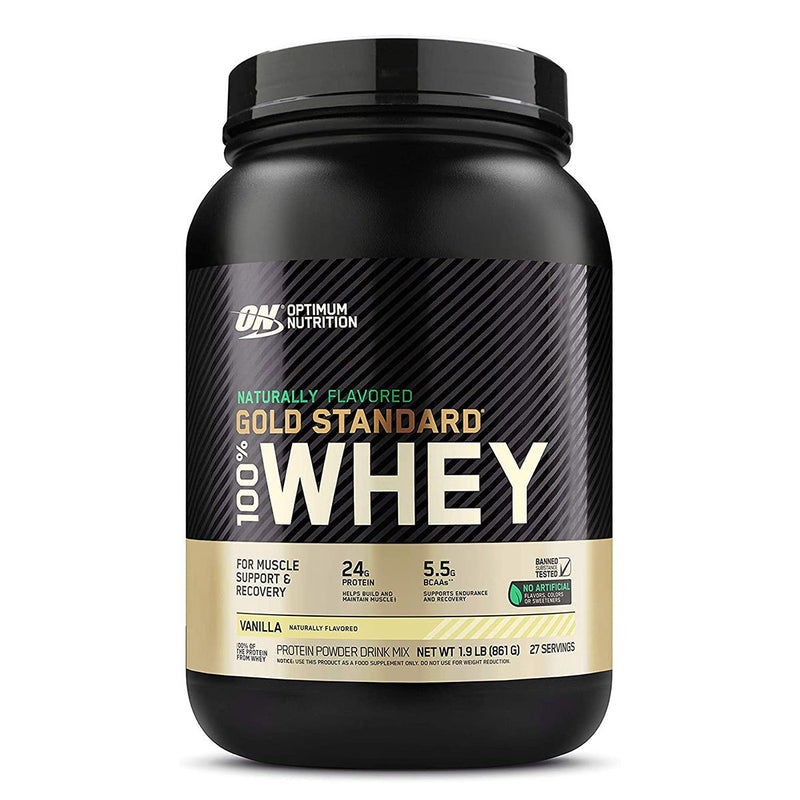 Gold Standard 100% Natural Whey Protein Optimum Nutrition Size: 1.9 lb Flavor: Vanilla