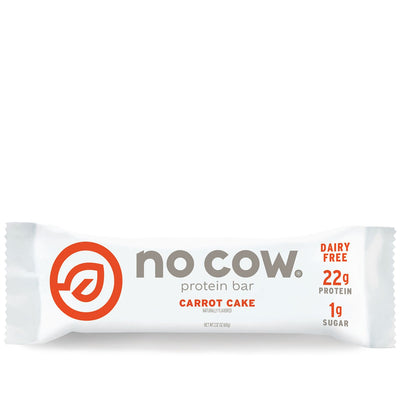 No Cow Vegan Protein Bar Healthy Snacks No Cow Size: 12 Bars Flavor: Carrot Cake