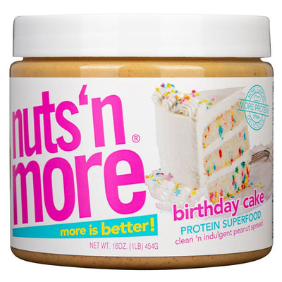 Nuts 'n More Peanut Butter Spread Healthy Snacks Nuts 'N More Size: 16 Oz. Jar Flavor: Birthday Cake