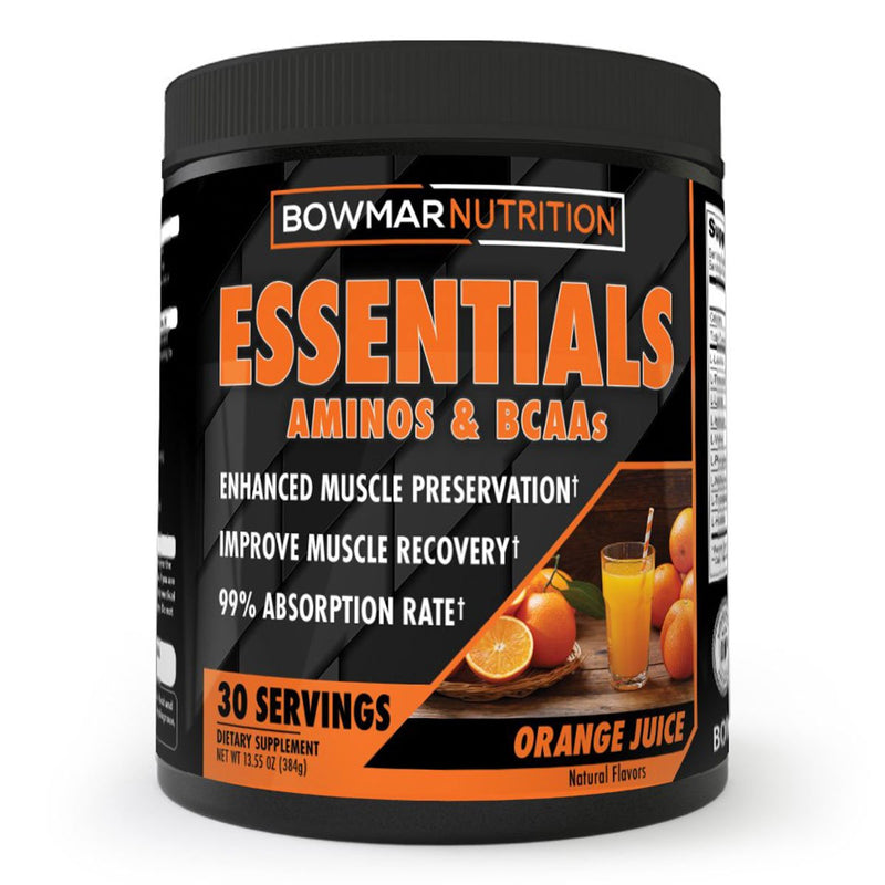 Orange Juice Bowmar Nutrition Essentials Aminos and BCAAs Supplement Powder by Sarah Bowmar