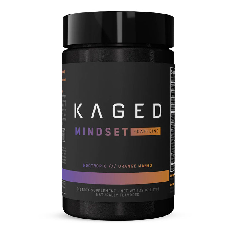 Kaged Mindset for Focus KAGED Size: 30 Servings Flavor: Orange Mango (with Caffeine)