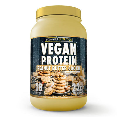 Bowmar Nutrition Vegan Protein Powder Supplement by Sarah Bowmar l Peanut Butter Cookie