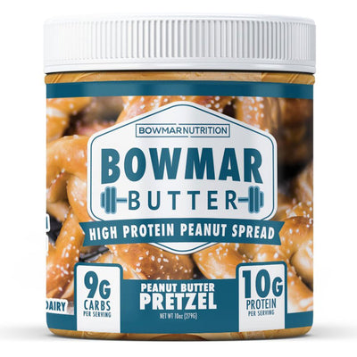 Bowmar Nutrition High Protein Nut Butter Spread l Sarah Bowmar l Peanut Butter Pretzel