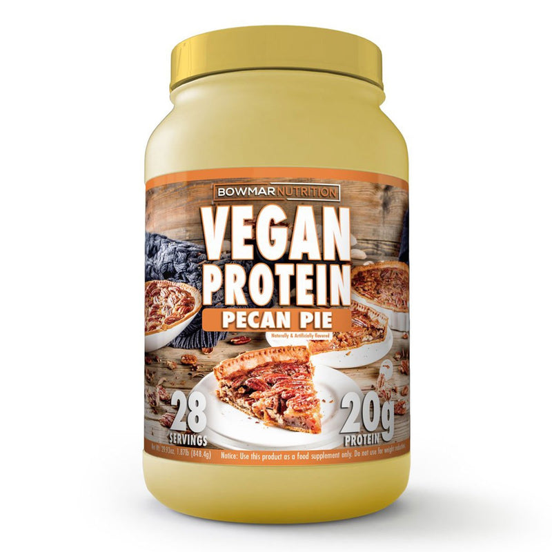 Bowmar Nutrition Vegan Protein Powder Supplement by Sarah Bowmar l Pecan Pie