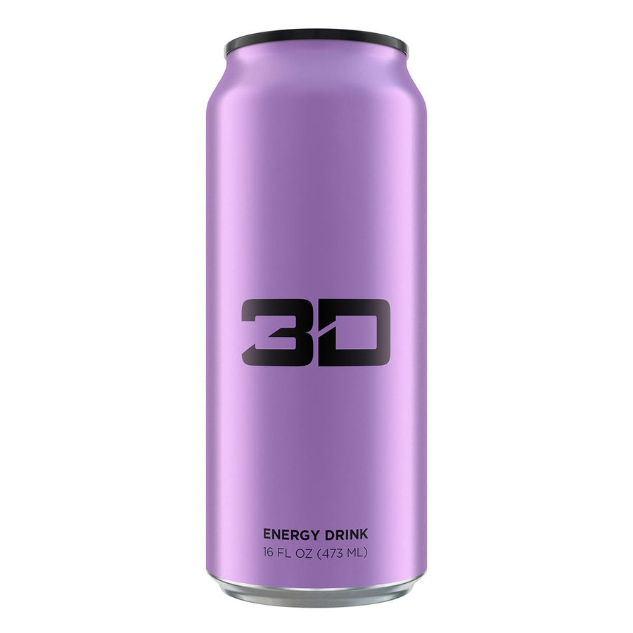 3D Energy Drink Energy Drink 3D Energy Size: 12 Cans Flavor: Purple (Grape)