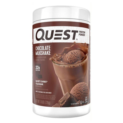 Quest Protein Powder Protein Quest Nutrition Size: 1.6 Lbs., 3 Lbs. Flavor: Chocolate Milkshake, Vanilla Milkshake, Multi-Purpose Mix (Unflavored), Peanut Butter, Salted Caramel, Cookies & Cream, Cinnamon Crunch