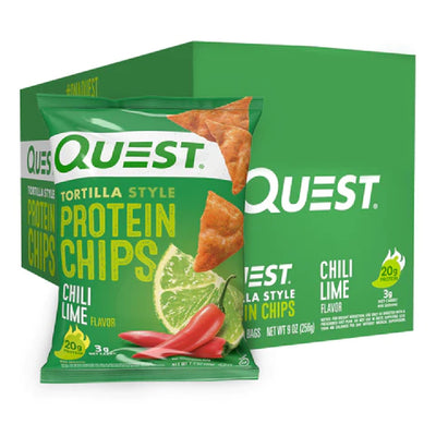 Quest Tortilla Protein Chips Healthy Snacks Quest Nutrition Size: 8 Bags Flavor: Chilli Lime