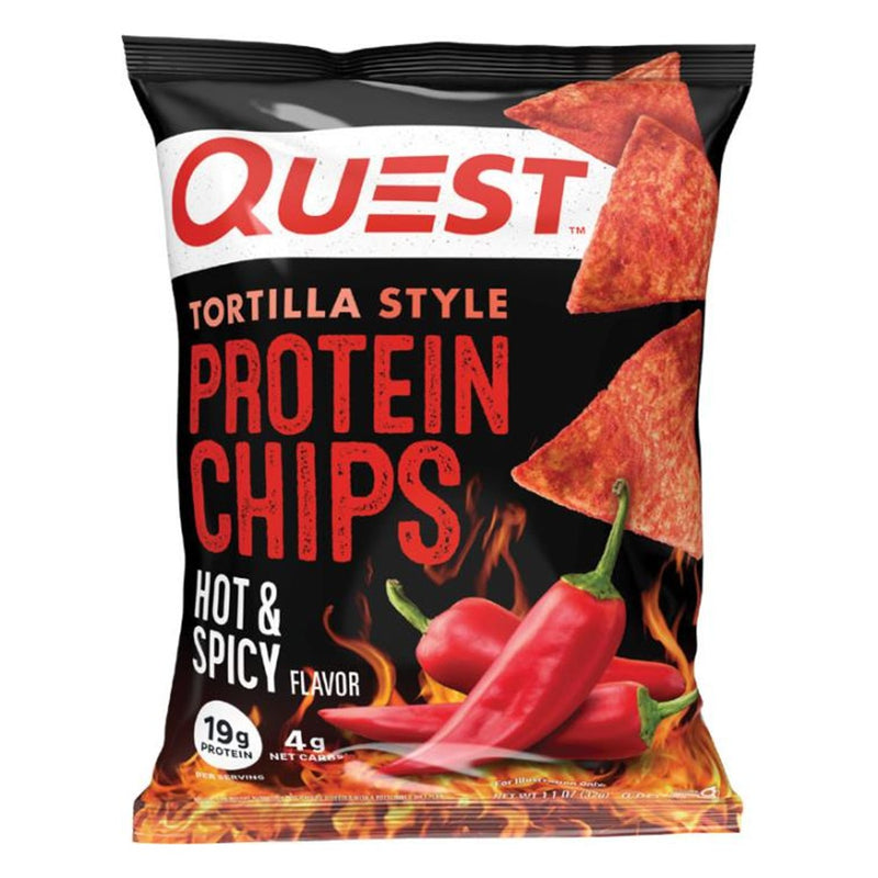 Quest Tortilla Protein Chips Healthy Snacks Quest Nutrition Size: 8 Bags Flavor: Hot & Spicy