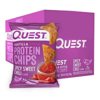 Quest Tortilla Protein Chips Healthy Snacks Quest Nutrition Size: 8 Bags Flavor: Spicy Sweet Chili