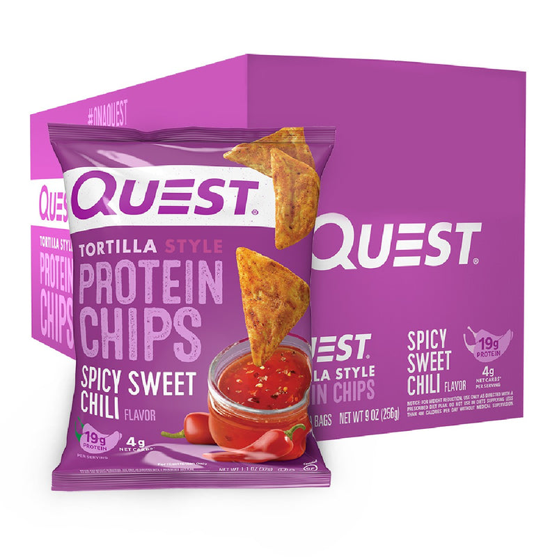 Quest Tortilla Protein Chips Healthy Snacks Quest Nutrition Size: 8 Bags Flavor: Spicy Sweet Chili