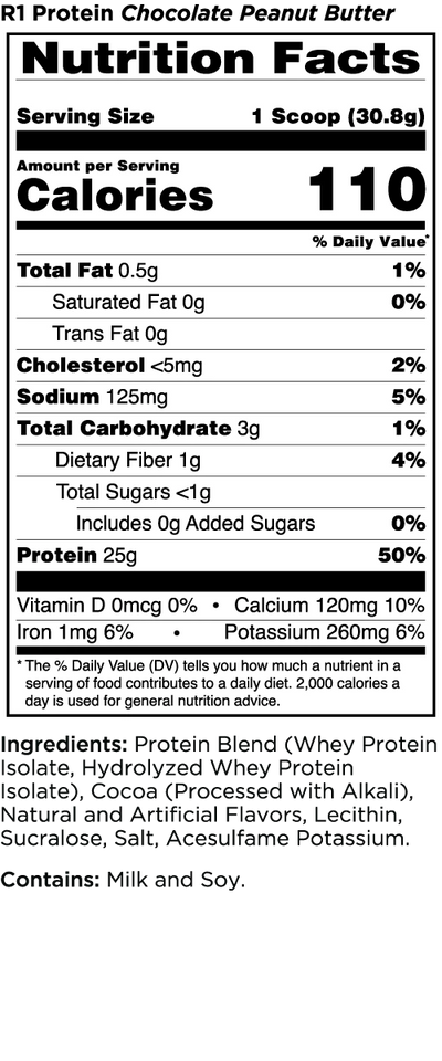 #nutrition facts_2.5 Lbs. / Chocolate Peanut Butter