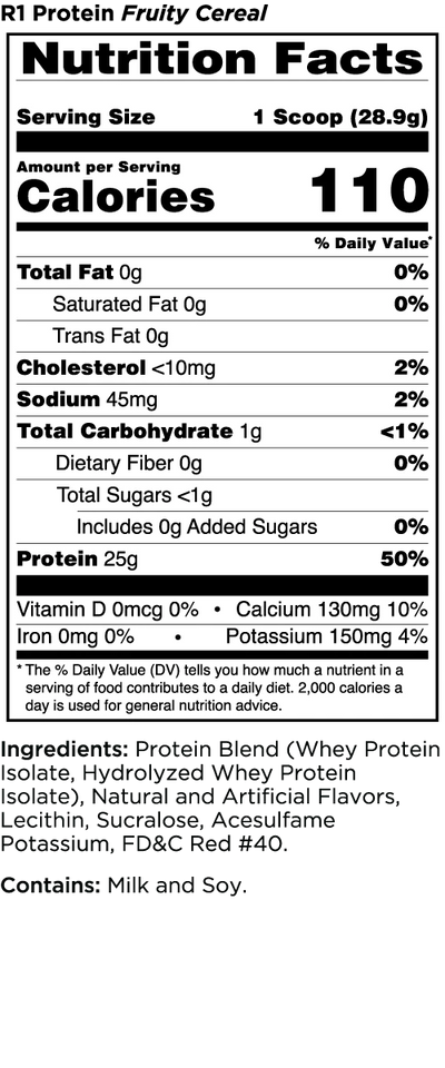 #nutrition facts_2.5 Lbs. / Fruity Cereal