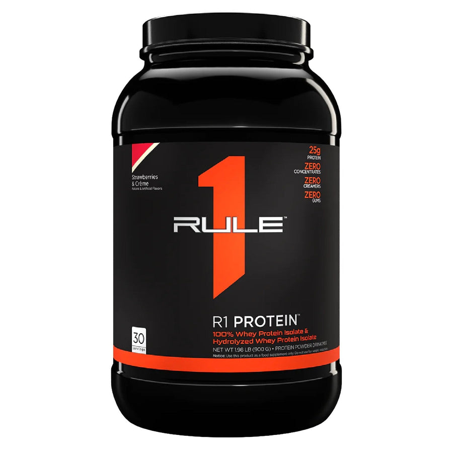 R1 Isolate Protein Protein Rule One Size: 2.5 Lbs Flavor: Strawberries and Cream