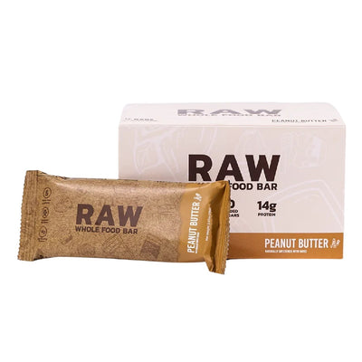 Get Raw Nutrition RAW Bar Protein Bars Get Raw Nutrition Size: 12 Pack Flavor: Peanut Butter